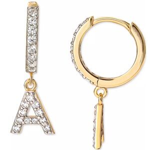 Giani Bernini Womens 18k Gold Plated Sterling Silver "C" Initial Hoop Earrings